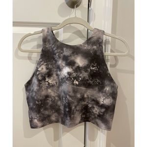 Athleta Conscious Crop A-C High-Neck Racerback Tank Top / Sports Bra